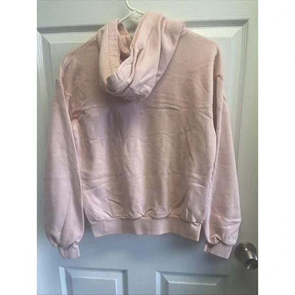 H&M Juniors Hoodie Size 16/18 Baby pink NYC soft Comfy Girly - Picture 6 of 6